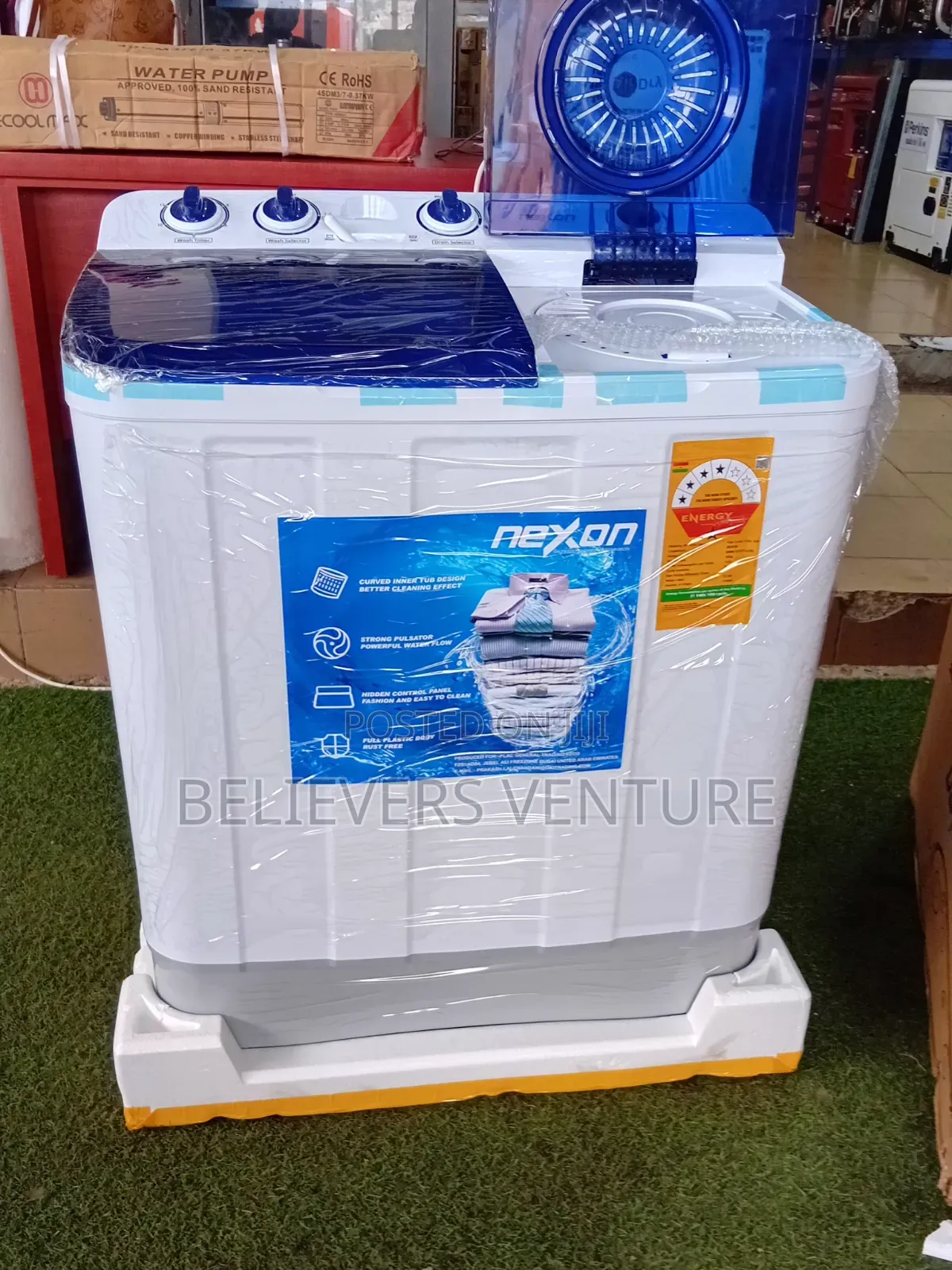 Nexon 10KG Washing Machine – Easy to Use, Powerful Performance 112L