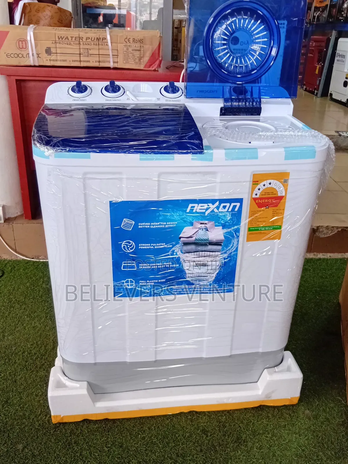 Nexon 10KG Washing Machine – Easy to Use, Powerful Performance 112L