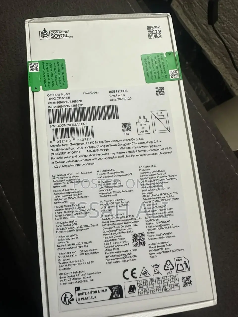 New Oppo A5 Pro 256 GB Green
