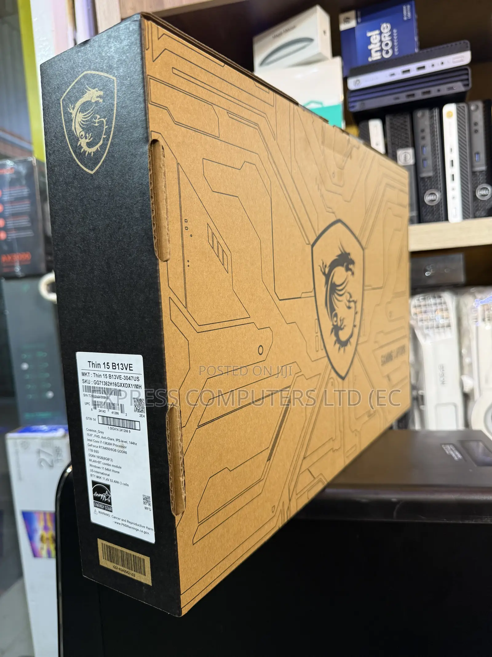 New Laptop MSI GF75 Thin 16GB Intel Core i7 SSD 1T