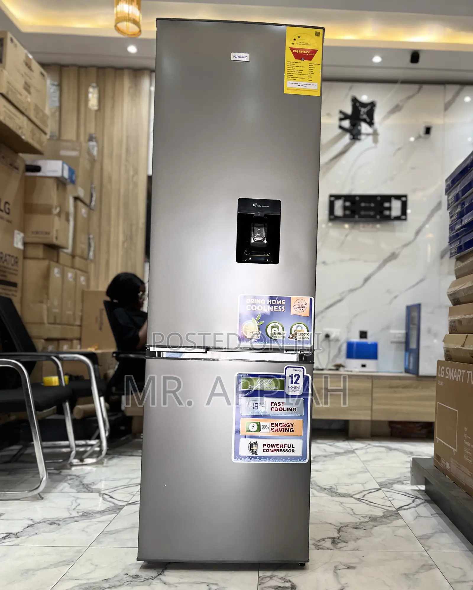 Order Quality Nasco Nasd2-36fl Bottom Mount Freezer Fridge(260Liters)