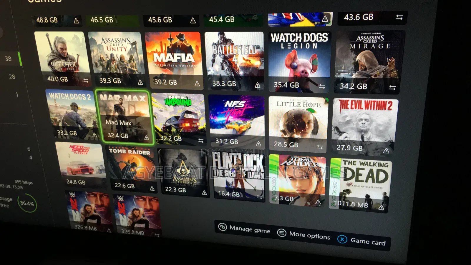 Xbox Games Installation