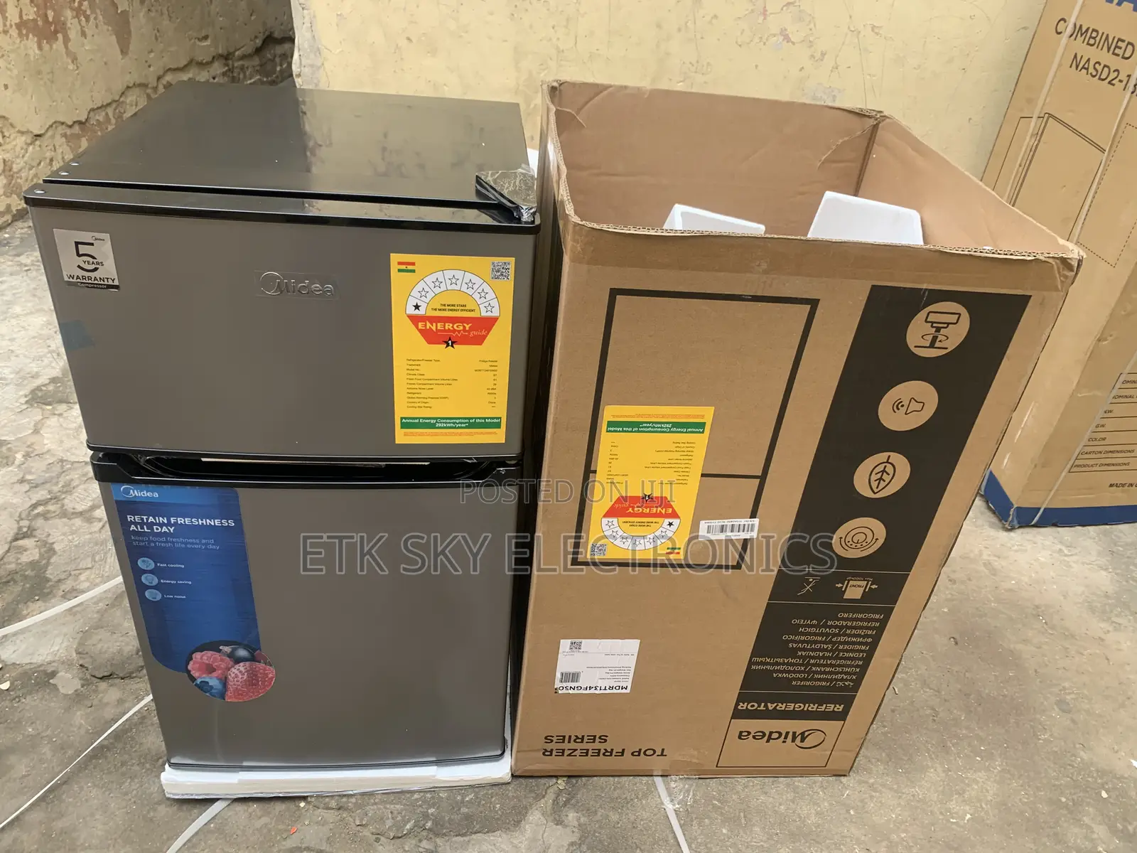 Affordable Midea 87 Liters Double Door Fridge