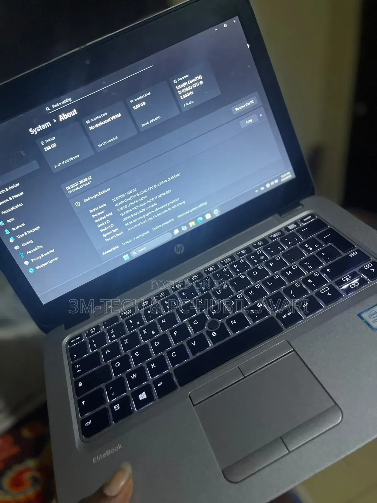 Laptop HP EliteBook 820 G3 8GB Intel Core i5 SSD 256GB