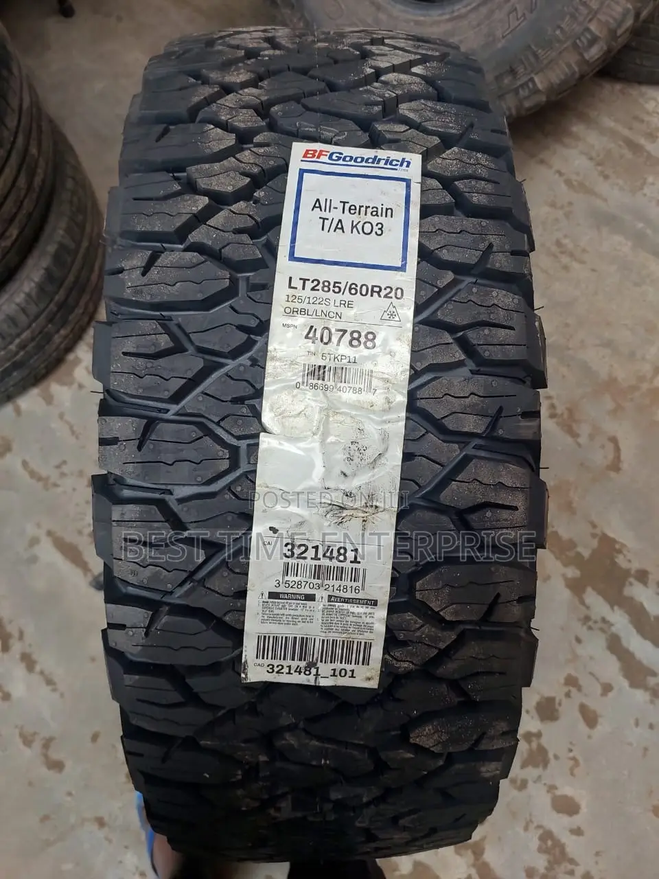 285/60 R20 BF Goodrich Tyres