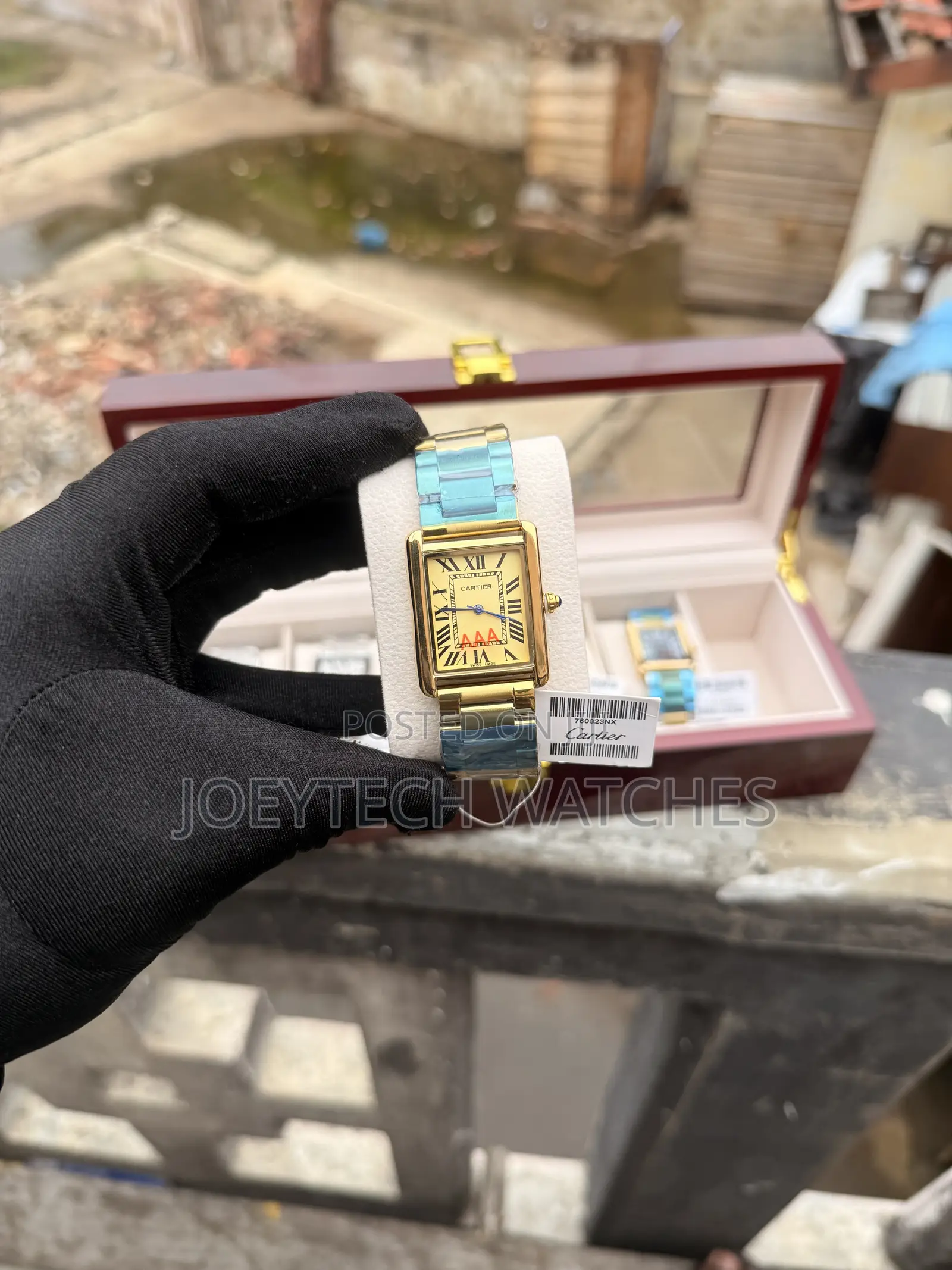Stainless Steel Cartier Tank