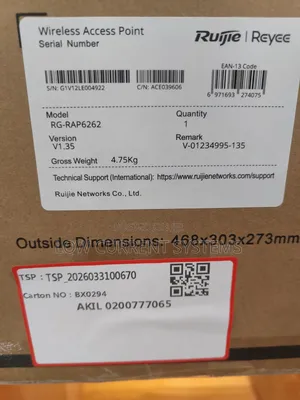 Ruijie Outdoor AP Ax3000 Omnidirectional 360° 300m+ Hotspot RAP6262