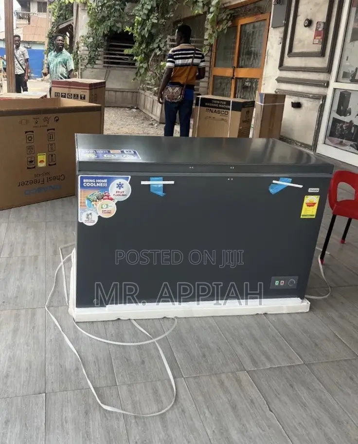 Latest Nasco Single Door 392 LTR Chest Freezer(Gray).