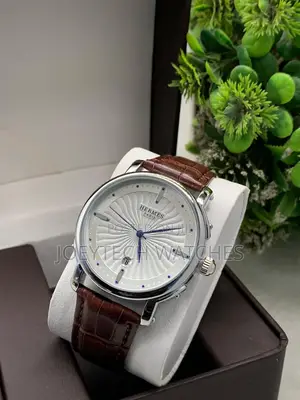 Hermes Analog Leather Watch