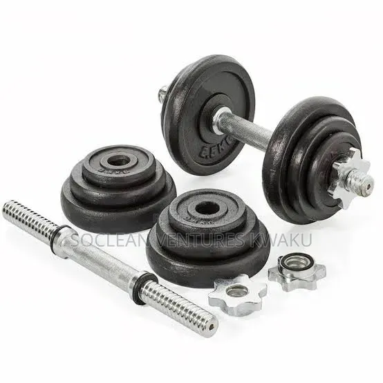 20kg Adjustable York Fitness Dumbells Set