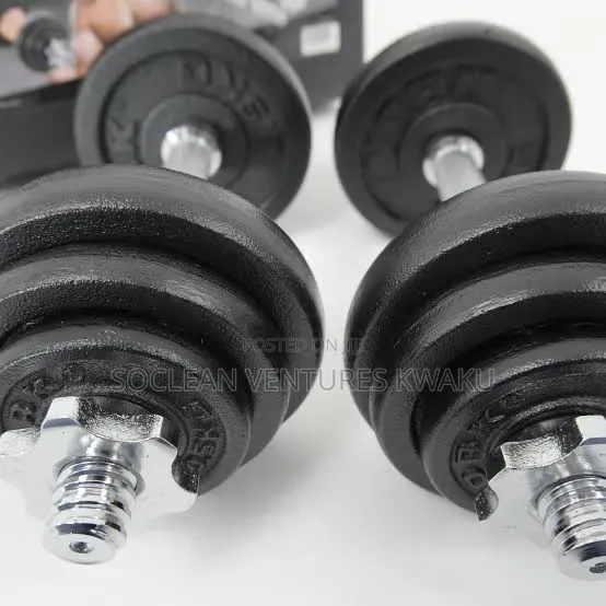 20kg Adjustable York Fitness Dumbells Set