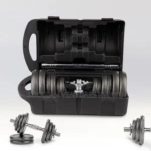 20kg Adjustable York Fitness Dumbells Set