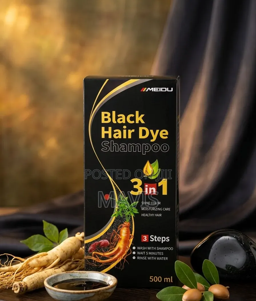 3in1 Black Hair Dye Shampoo
