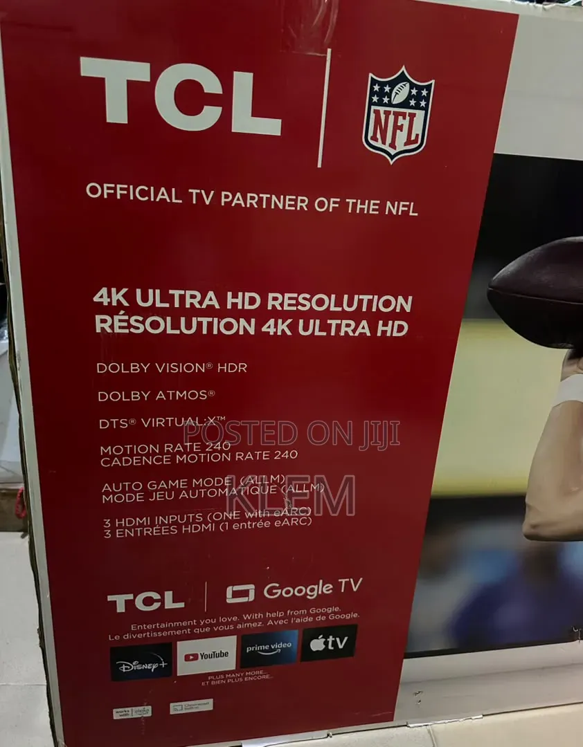 50 Inch Smart TCL Google TV