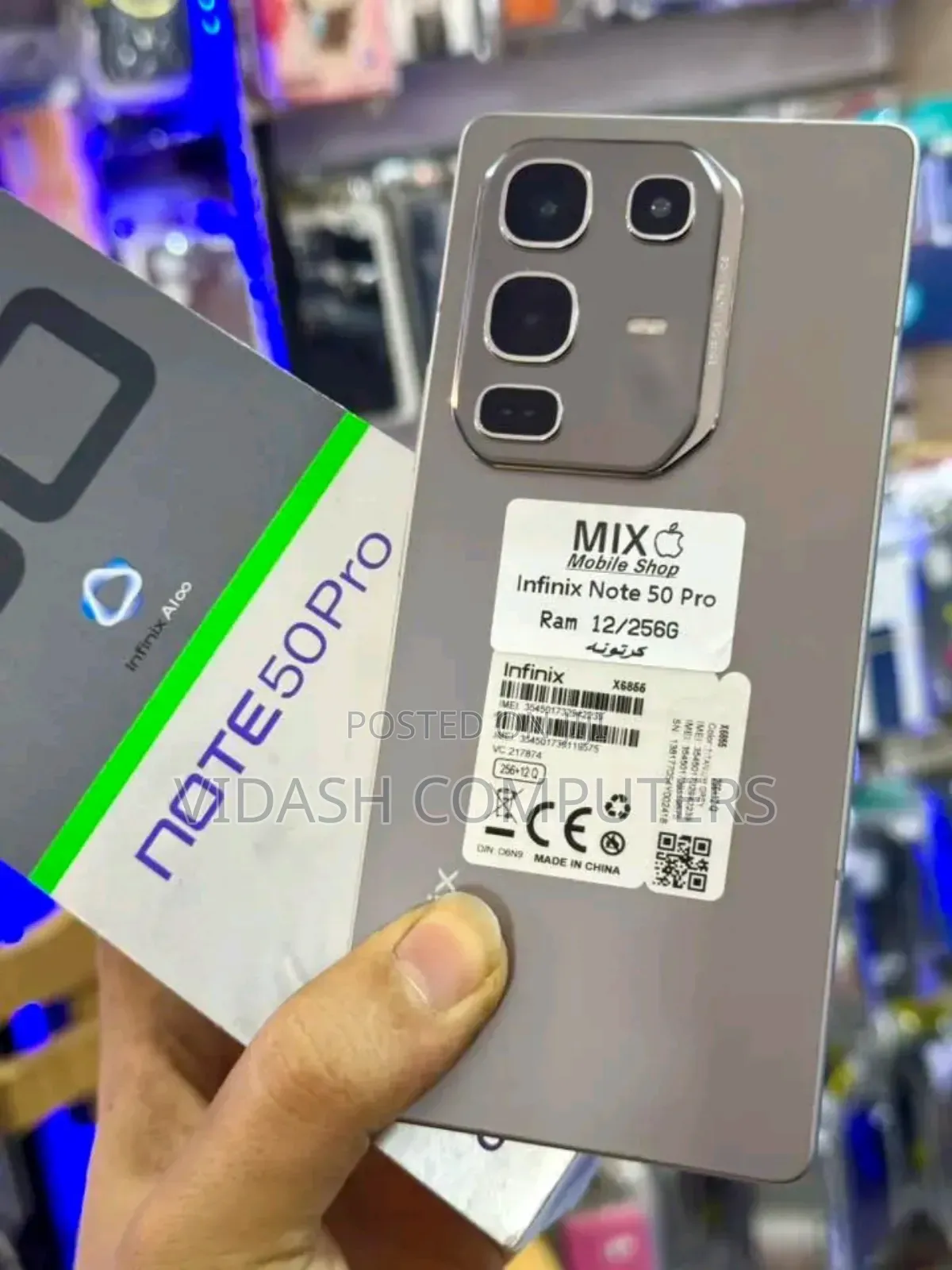 New Infinix Note 50 Pro 4G 256 GB Gray