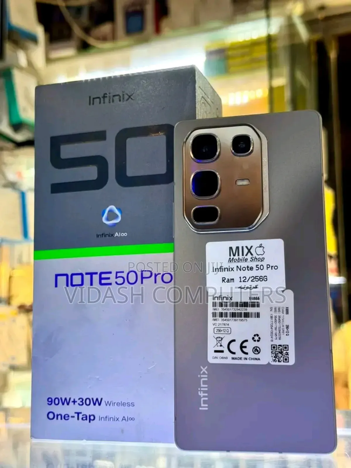 New Infinix Note 50 Pro 4G 256 GB Gray