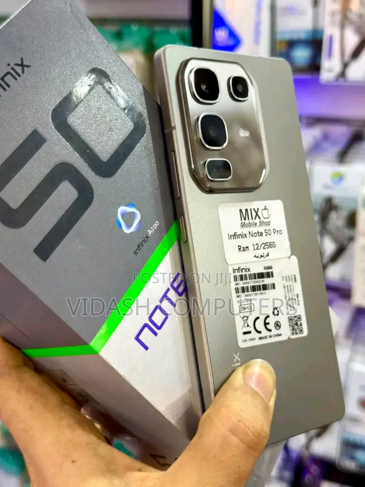 New Infinix Note 50 Pro 4G 256 GB Gray