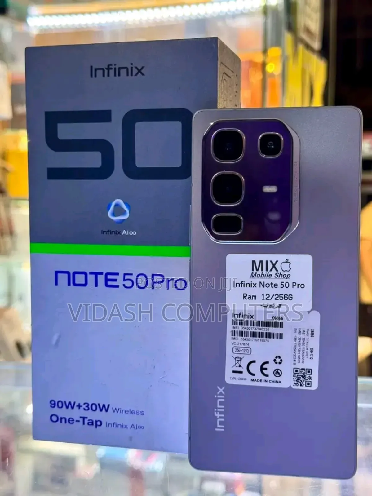 New Infinix Note 50 Pro 4G 256 GB Gray