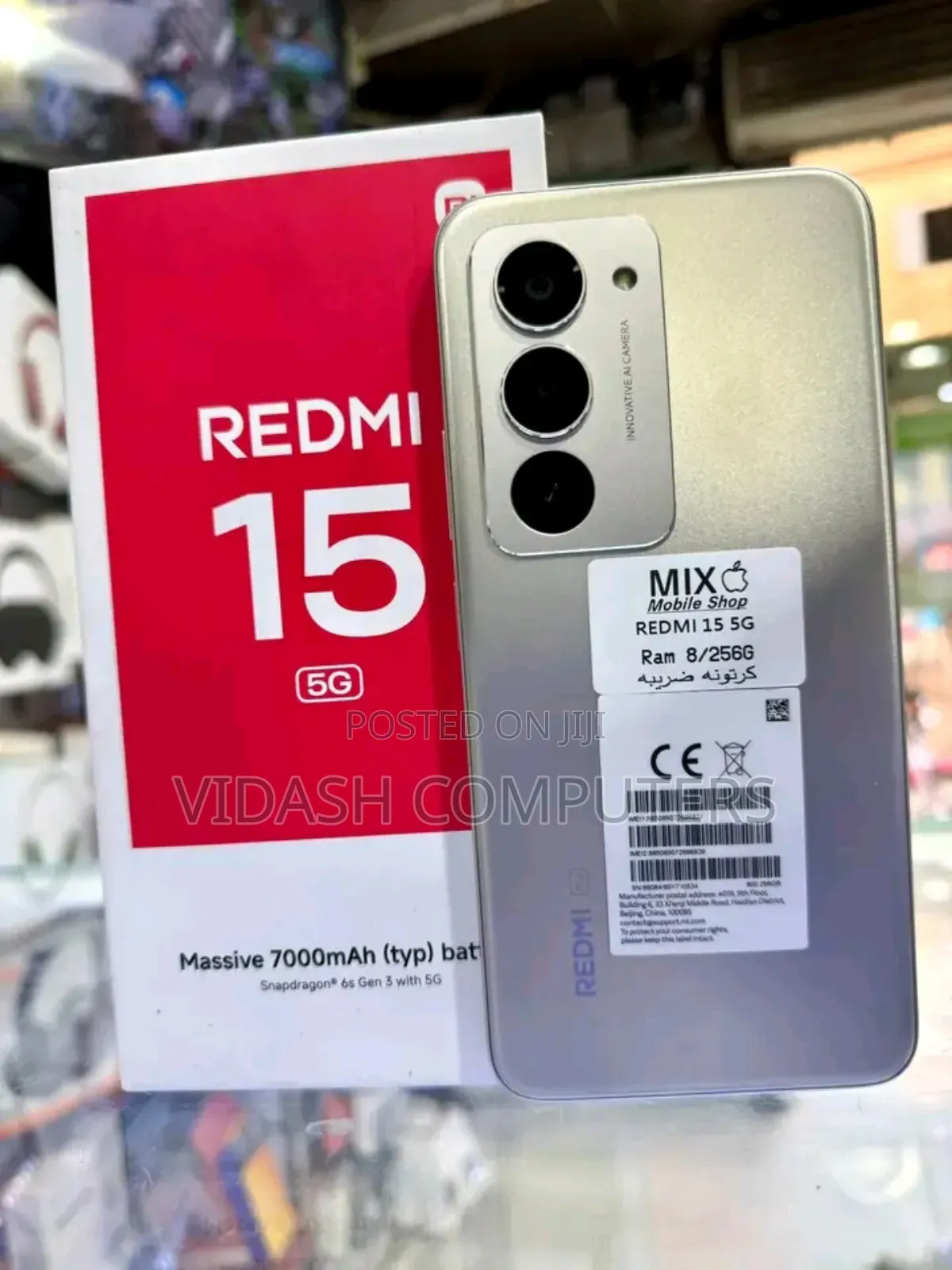 New Xiaomi Redmi 15 5G 256 GB Gray