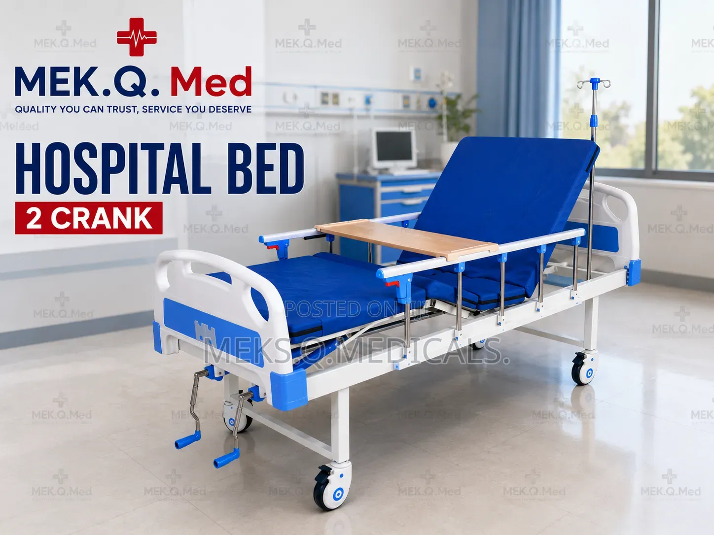 Hospital Bed 2 Crank