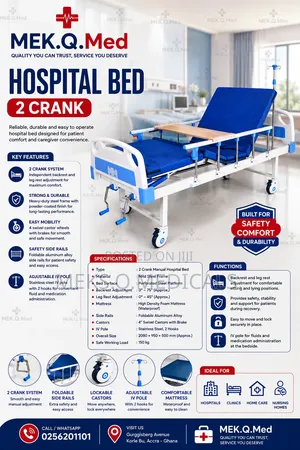 Hospital Bed 2 Crank