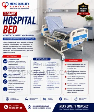 Hospital Bed 3 Crank