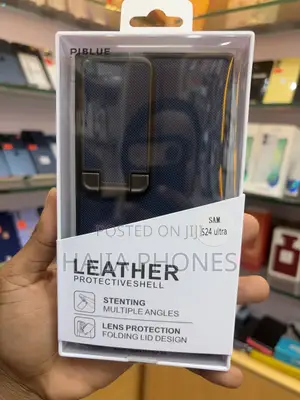 Blue Leather S24Ultra Case
