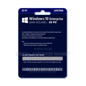 Windows 10 Enterprise 1 Original License Key 20PC