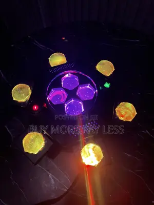 6-Arm Cyclone Bee-Eye LED Laser Moving Head DJ Light
