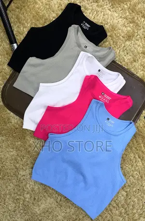 Women’S Cotton Seamless Sleeveless Tank Crop Top Vest -High Elasticity