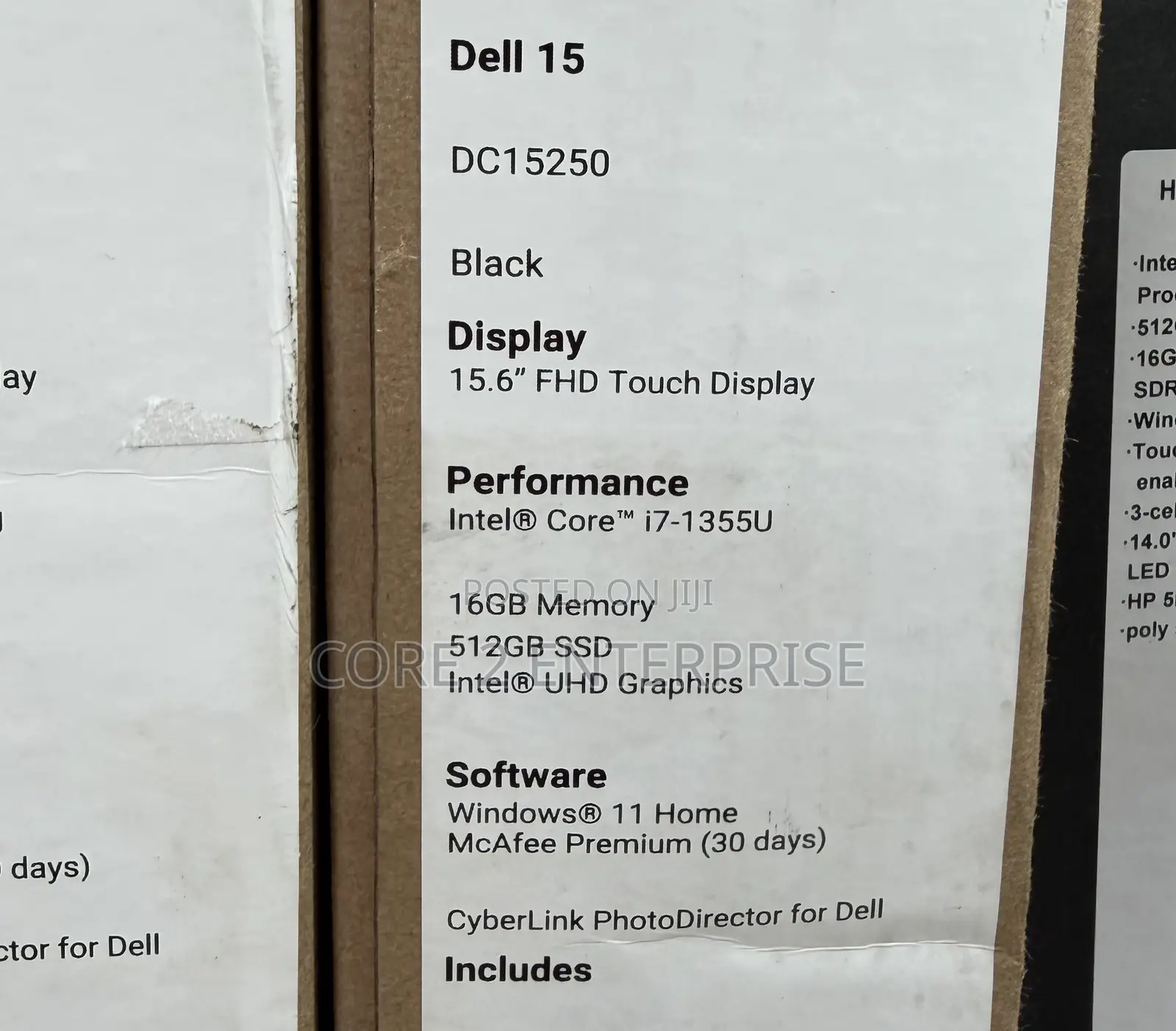 New Laptop Dell 16GB Intel Core i7 SSD 512GB