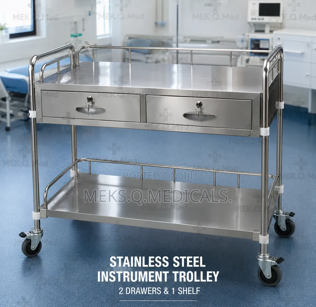 Instrument Trolley 2 Drawer