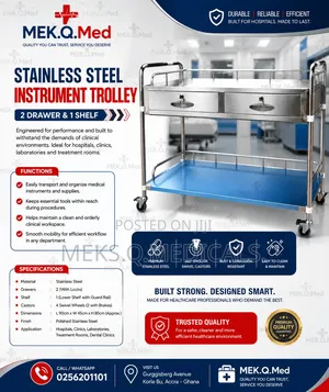 Instrument Trolley 2 Drawer