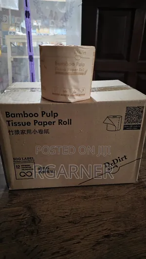 3ply Unbleached 100% Virgin Organic Bamboo Tissue Brown Toilet Paper