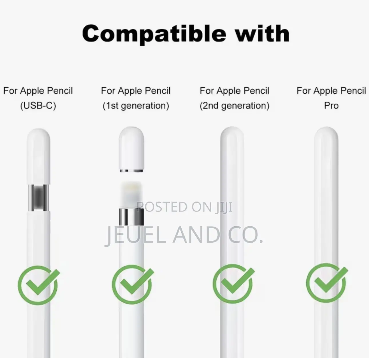 Silicone Touch Pen Grip Holder Case for Apple Pencil