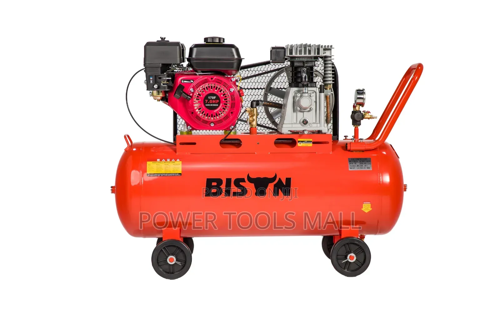Bison Petrol Air Compressor 100L