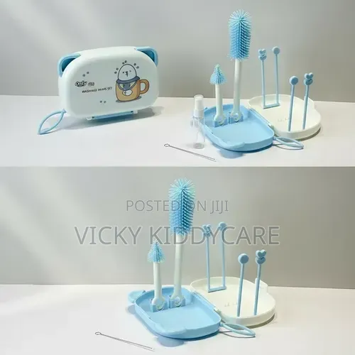 Only Baby Milk Bottle Washing and Drying Rack Set