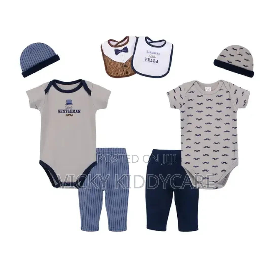 Hudson Baby Boy Clothes Set 0 to 6 Months