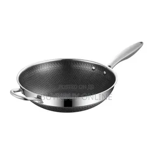 32cm Multilayer Honeycomb Stainless Steel Wok Pan