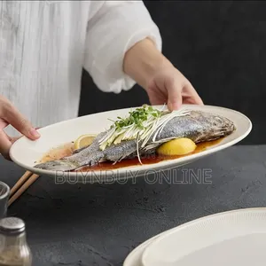 14inches Oval-Shaped Fish Dinner Plate