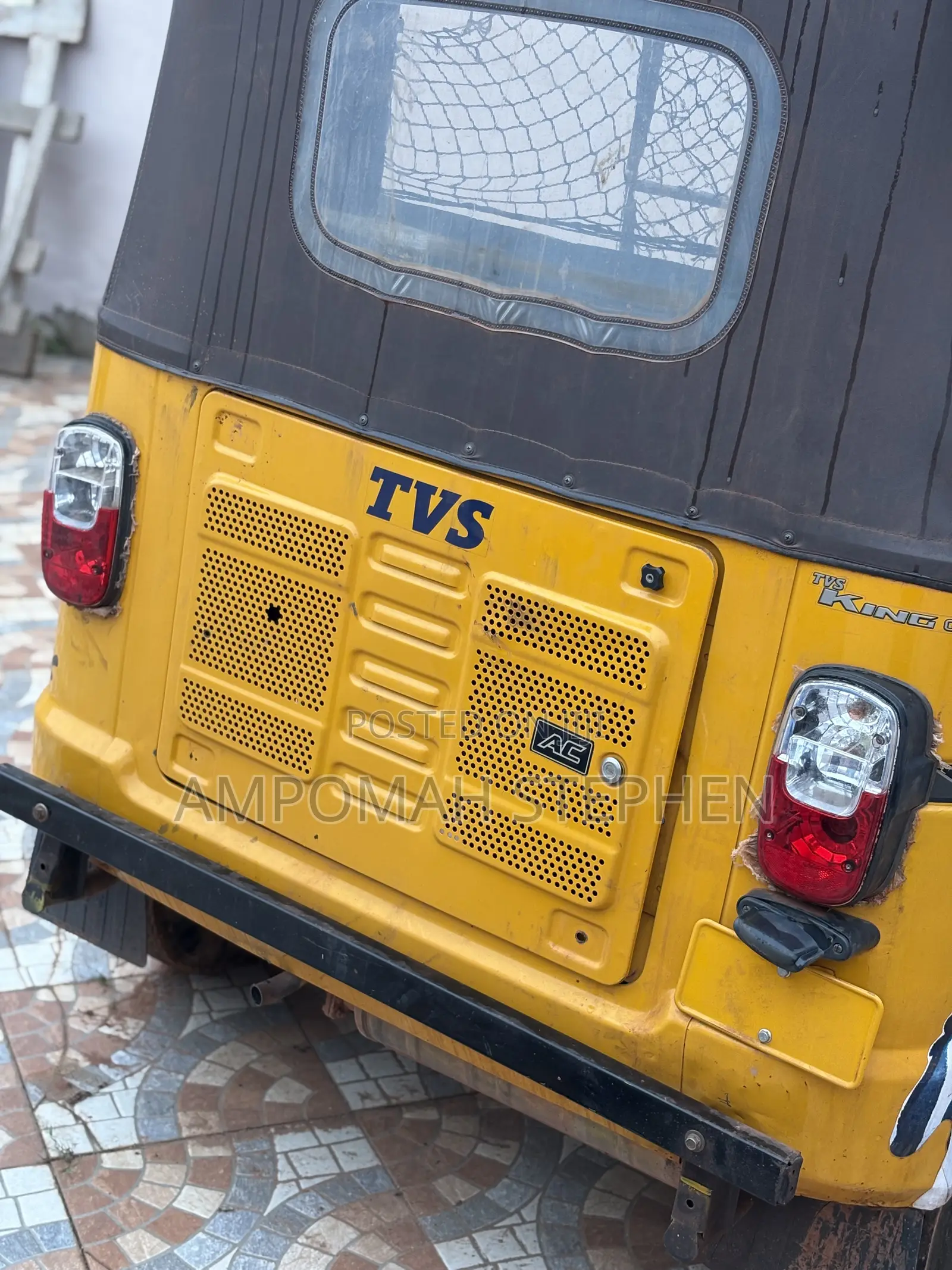 TVS King Deluxe Plus iTouch Start 2023 Yellow
