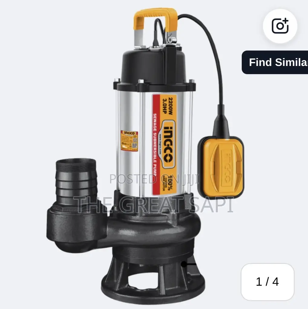 Ingco 1500W Sewage Submersible Pump 2.0HP