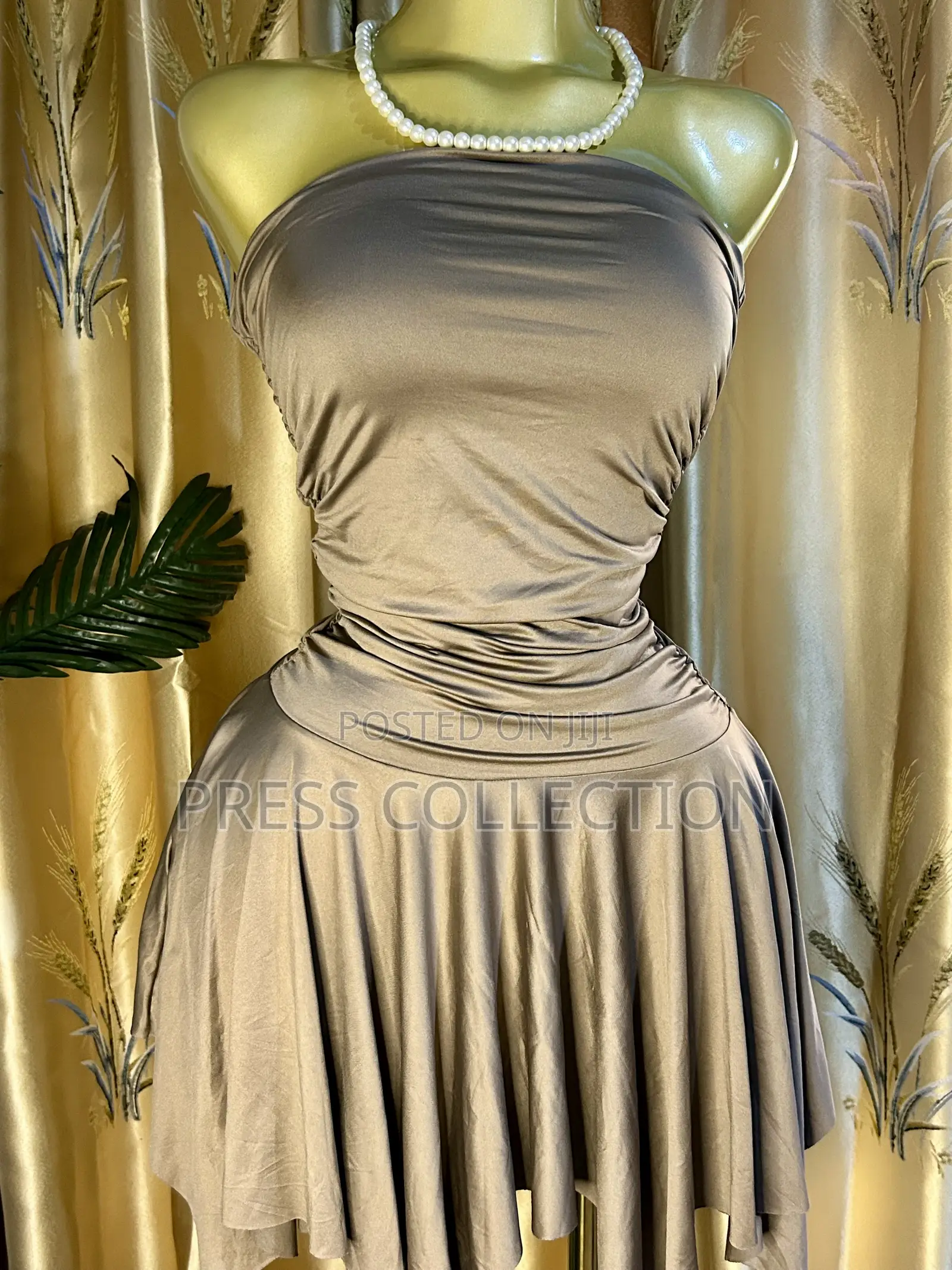 Ruby Radiance Strapless Dress