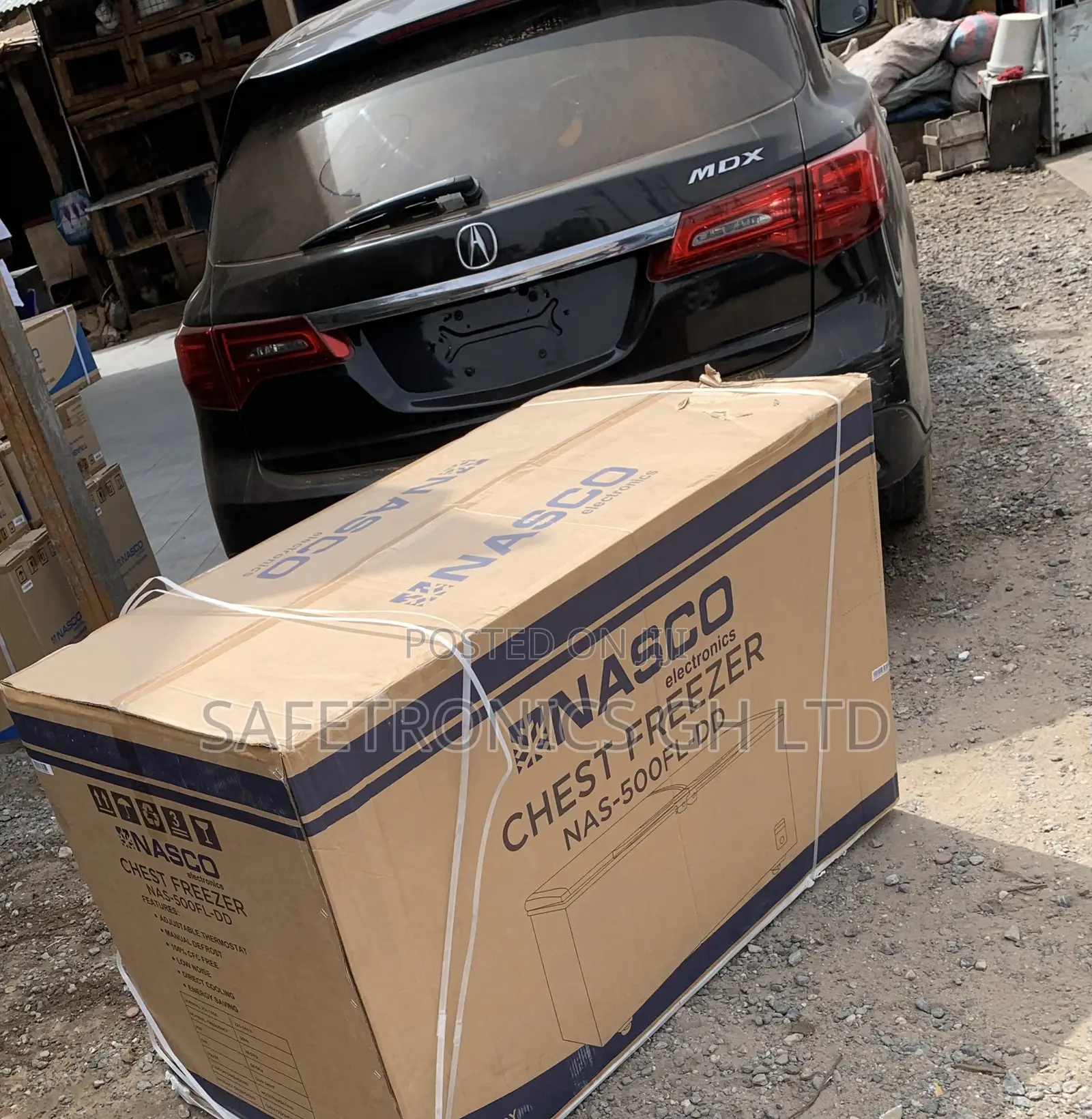 Unique Grey Nasco NAS-500FL-DD 425-Liter Double-Door Chest Freezer