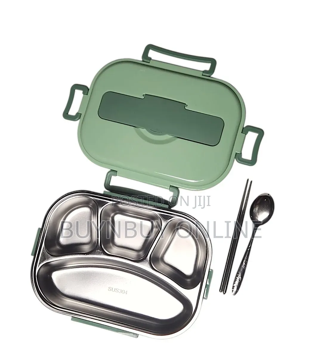 4 Grid 304 Stainless Steel Bento Lunch Box
