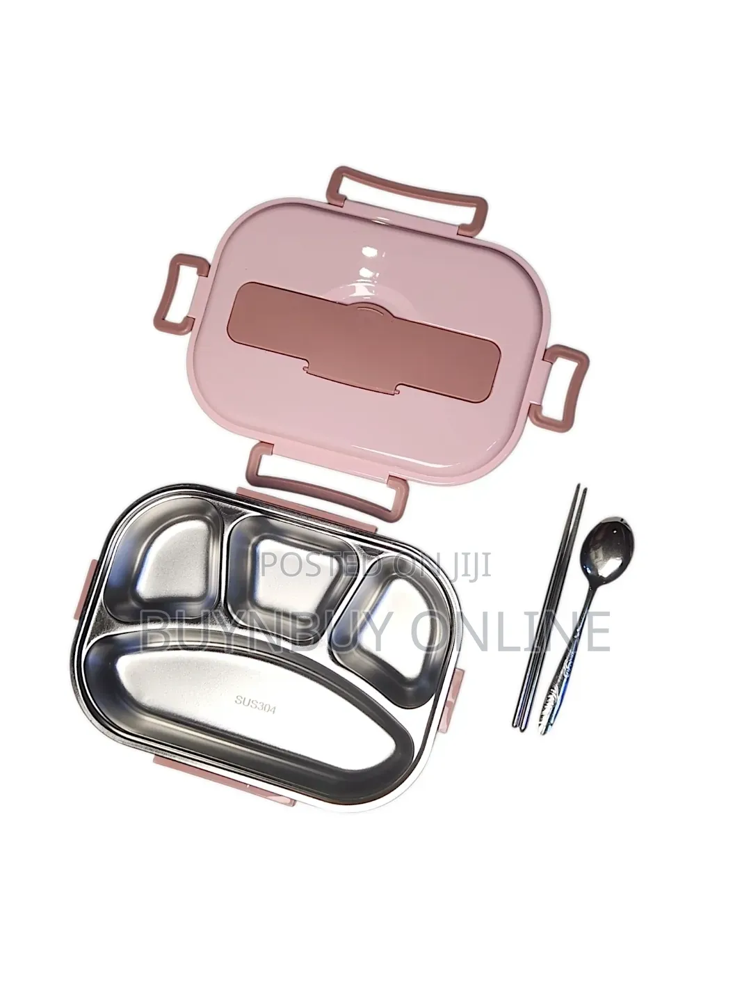 4 Grid 304 Stainless Steel Bento Lunch Box