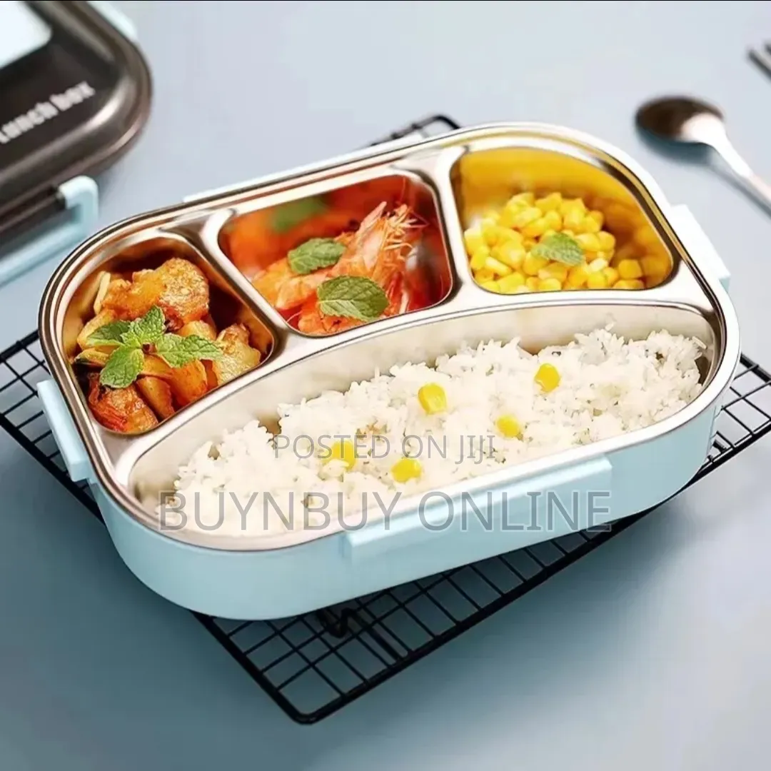 4 Grid 304 Stainless Steel Bento Lunch Box