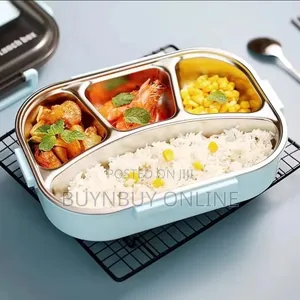 4 Grid 304 Stainless Steel Bento Lunch Box