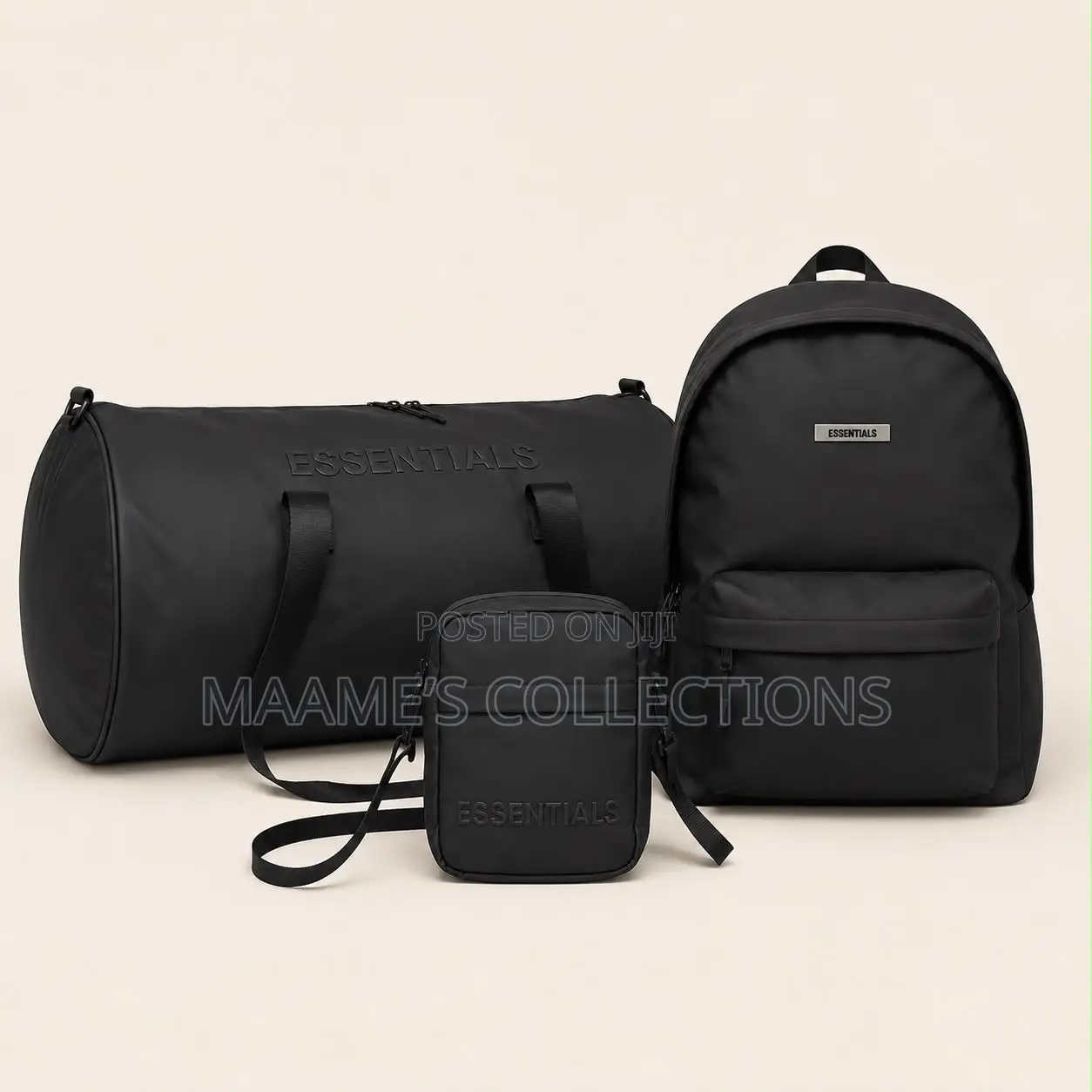 Essentials Fear God Travel Duffel Bag, Backpack and Crossbody Bag Set