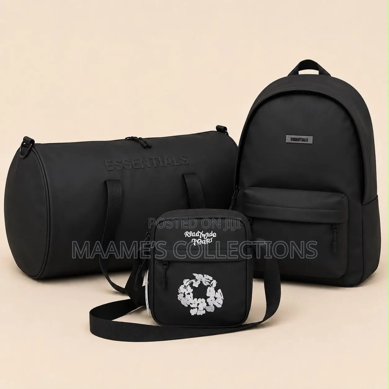 Essentials Fear God Travel Duffel Bag, Backpack and Crossbody Bag Set